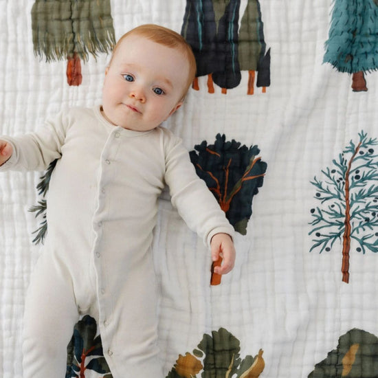 Forest Trees Muslin Quilt