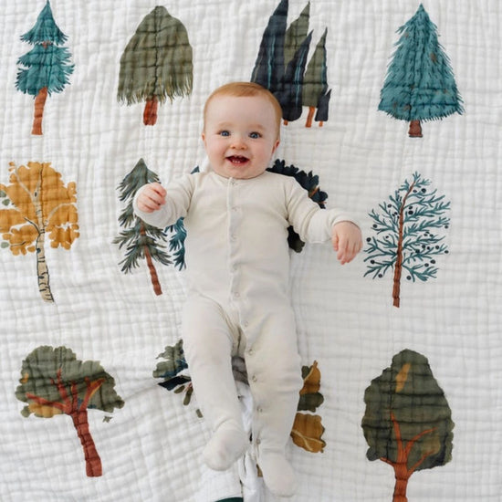 Forest Trees Muslin Quilt