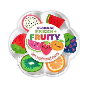 Fresh and Fruity Scented Eraser Set