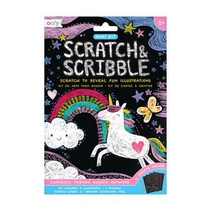 Funtastic Friends Mini Scratch & Scribble Art Kit