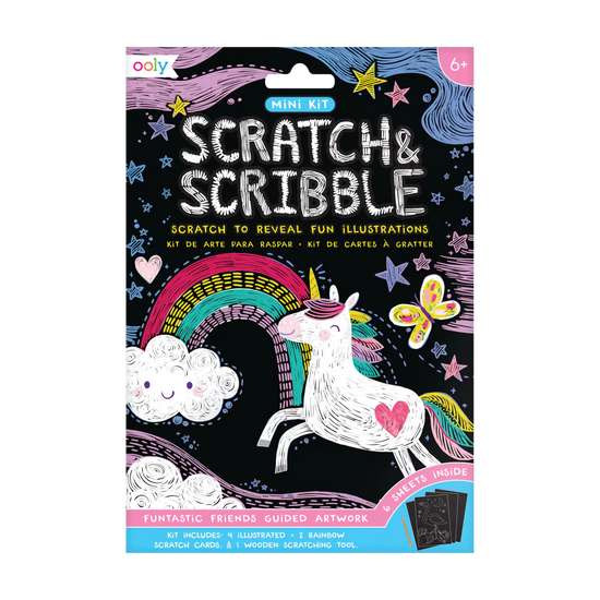 Funtastic Friends Mini Scratch & Scribble Art Kit
