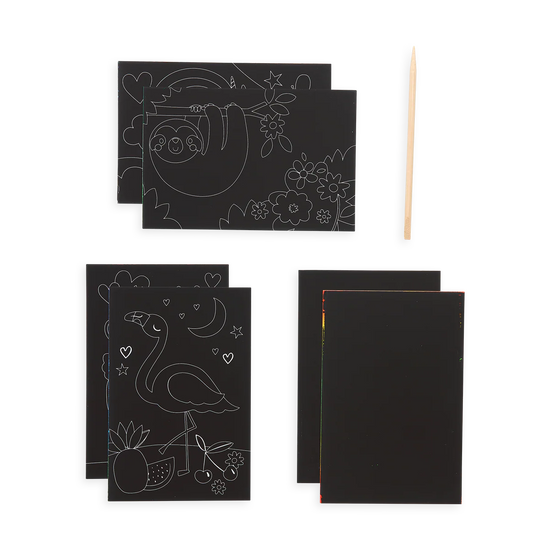 Funtastic Friends Mini Scratch & Scribble Art Kit