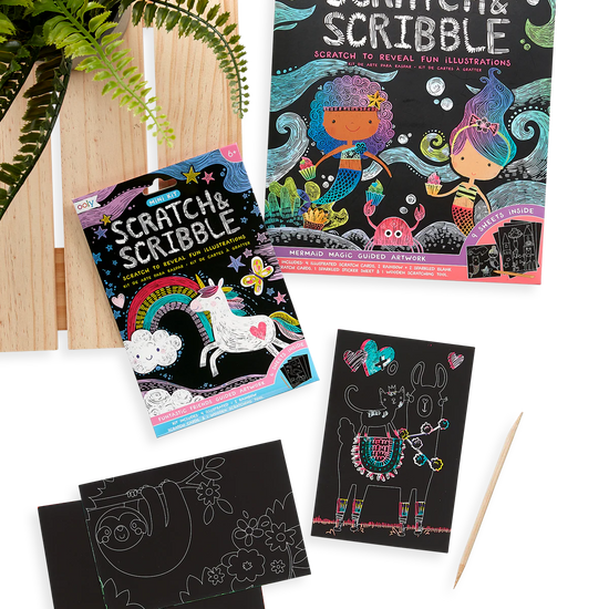 Funtastic Friends Mini Scratch & Scribble Art Kit