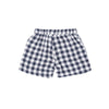 Gingham Navy Muslin Shorts