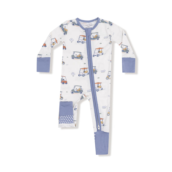 Zooming Golf Carts 2-Way Zipper Romper