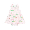 Golf Things Pink Polo Collar Bodysuit Dress