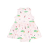 Golf Things Pink Polo Collar Bodysuit Dress
