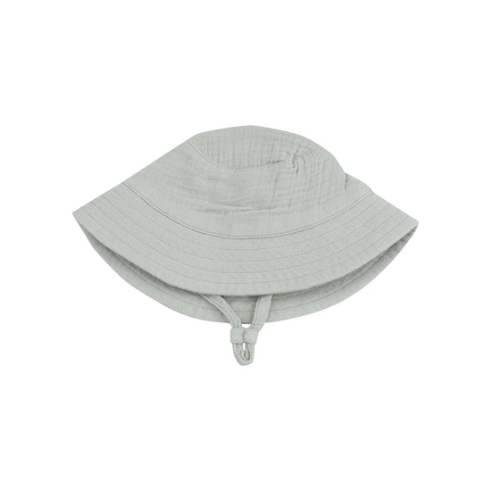 Solid Desert Green Muslin Bucket Hat