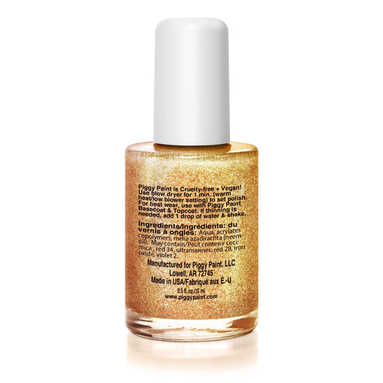 "Heart of Gold" Glitter Nail Polish