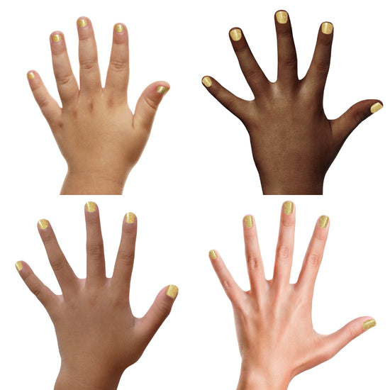 "Heart of Gold" Glitter Nail Polish