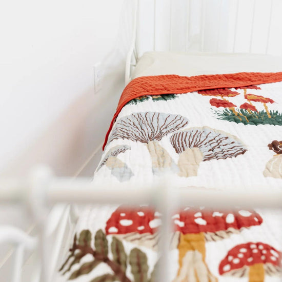 Large Mushroom Throw Blanket