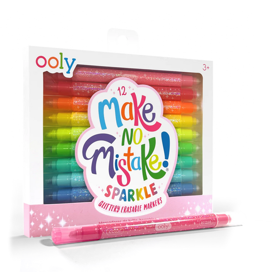 Make No Mistake! Sparkle Glittery Erasable Markers