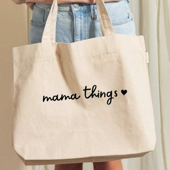 "Mama Things" Canvas Tote Bag