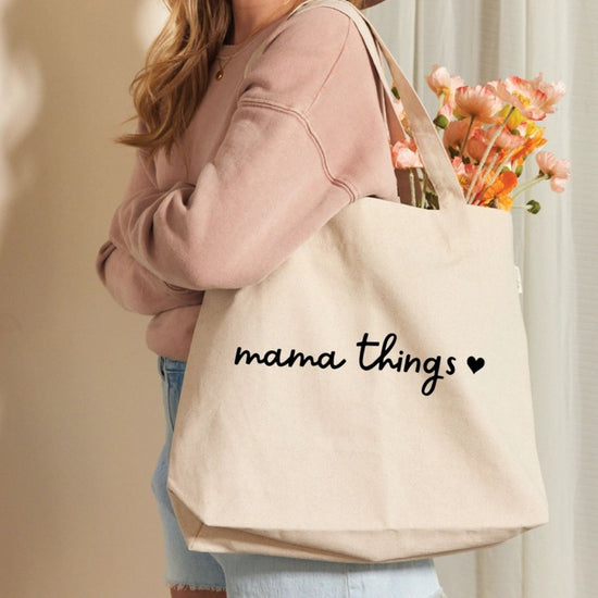 "Mama Things" Canvas Tote Bag