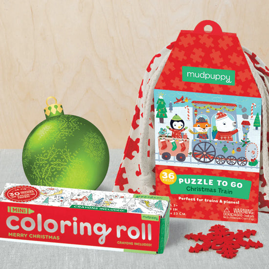 Merry Christmas Mini Coloring Roll