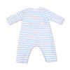 Mini Tractors Striped Shoulder Snap Romper