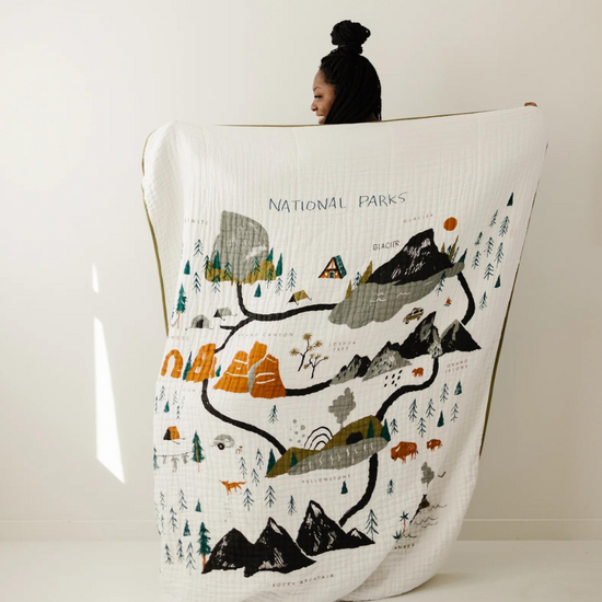 Large National Parks Throw Blanket