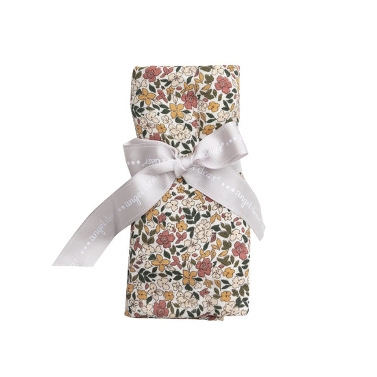 Natural Fall Floral Muslin Swaddle