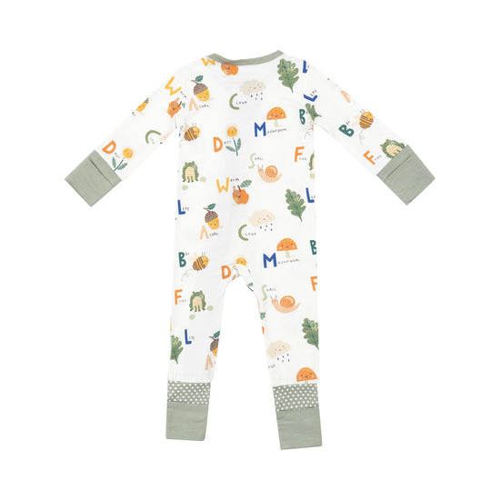 Nature ABCs 2-Way Zipper Romper