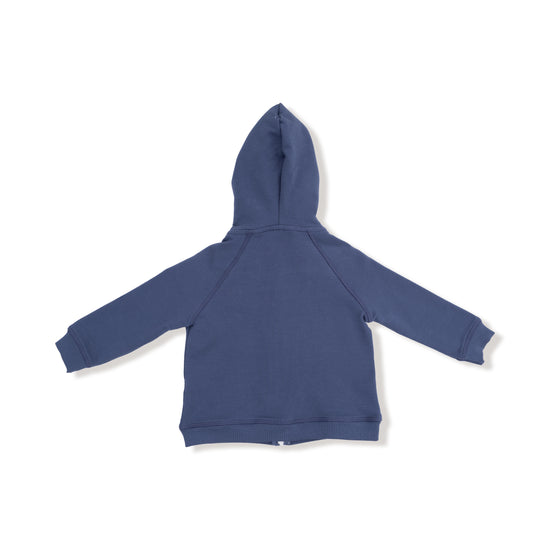 French Terry Navy Zip Hoodie