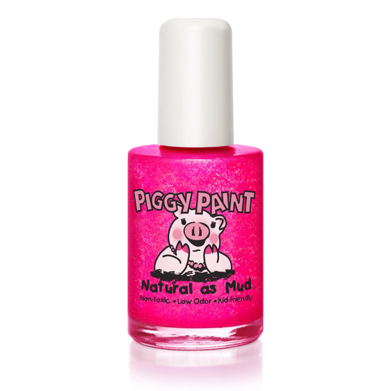 "Neon Lights" Hot Pink Glitter Nail Polish