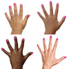 "Neon Lights" Hot Pink Glitter Nail Polish