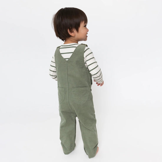 Oil Green Classic Corduroy Overall