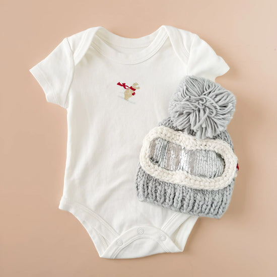 Organic Ski Bear Onesie