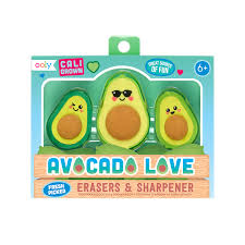 Avocado Love Eraser & Sharpener Set