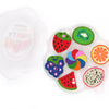 Fresh and Fruity Scented Eraser Set