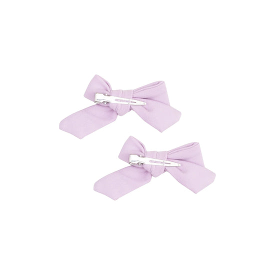 Solid Winsome Orchid 2-Pack Hair Bow with Clip