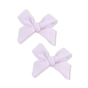 Orchid Hush Hair Bows with Clips (2 pack)