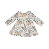 Painted Fall Floral Ruffle Tiered Dress & Legging Set