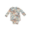 Painted Fall Floral Peter Pan Collar Bodysuit