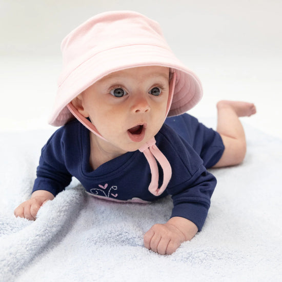 Pink French Terry Bucket Hat