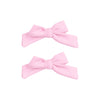 Solid Pink 2-Pack Hair Bows with Clip