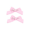 Solid Pink 2-Pack Hair Bows with Clip