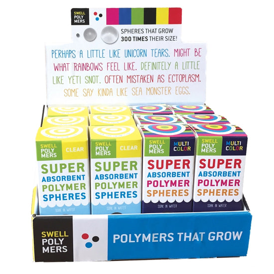 Swell Polymer Rainbow Spheres