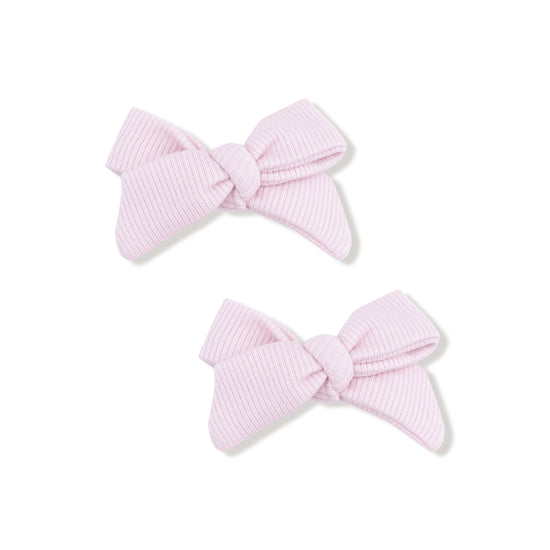 Potpourri Pink Hair Bows with Clips (2 pack)