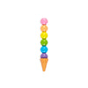 Rainbow Scoops Vanilla-Scented Stacking Erasable Crayons
