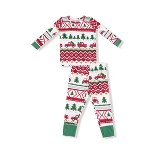 Red Truck Fair Isle Loungewear Set