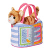 Sardine Sassy Pet Sak with Orange Striped Cat