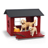 Dog Kennel with Golden Retriever