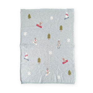 Ski Organic Cotton Blanket