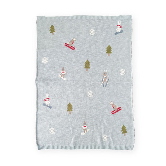 Ski Organic Cotton Blanket
