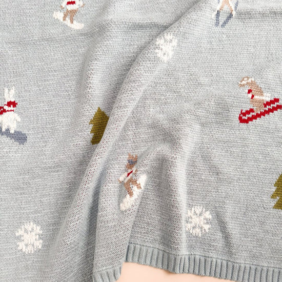 Ski Organic Cotton Blanket