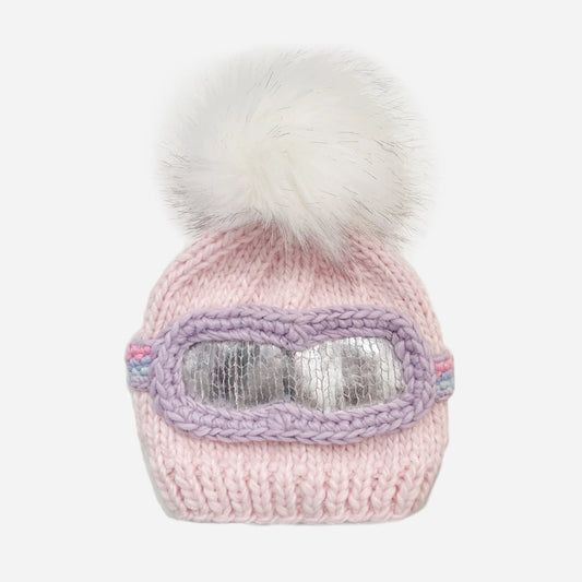 Ski Goggles Beanie, Baby Pink XS (3-6 m)