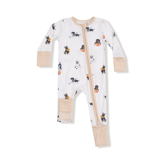 Sporty Puppies 2-Way Zip Romper