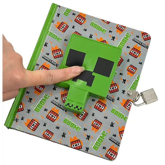 Minecraft Squishy Creeper Lock and Key Diary