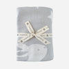 Gray Bunny, Stars & Moon Organic Cotton Blanket